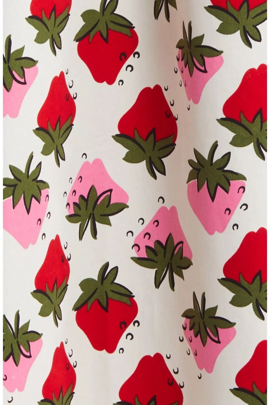 Boden Layla Strawberry Skirt  Cotton Sateen $168.00 Whimsy Cottage - Picture 4 of 10